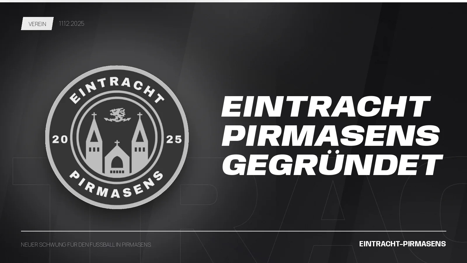 Eintracht Pirmasens gegründet